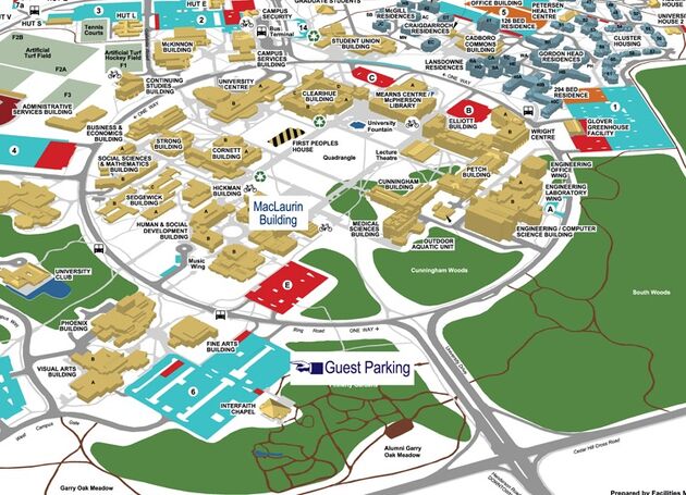 UVIC Campus Map